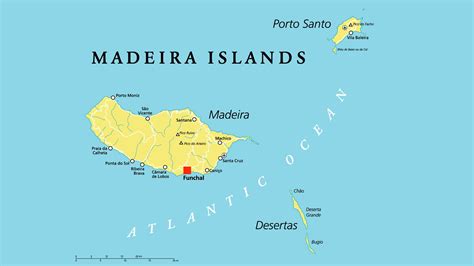 Mapa de Madeira (Portugal)