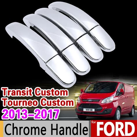 Aliexpress.com : Buy Luxuriou Chrome Handle Cover for Ford Transit Custom Tourneo Custom 2013 ...