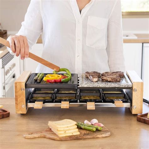 Raclette Cheese&Grill 8400 Wood MixGrill Cecotec — Brycus