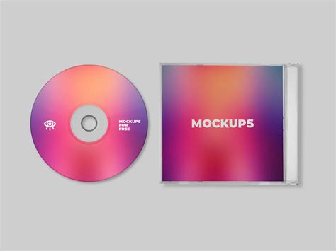 Free Plastic CD Mockup (PSD)