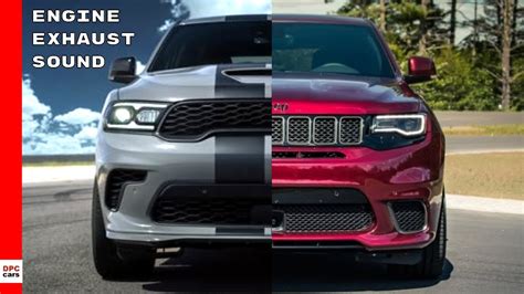 2021 Dodge Durango SRT Hellcat vs Jeep Grand Cherokee Trackhawk Engine ...