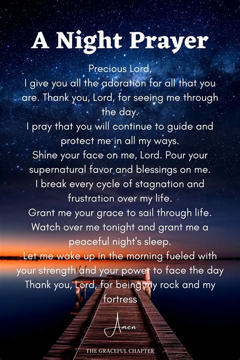 13 Short Nighttime Prayers - The Graceful Chapter