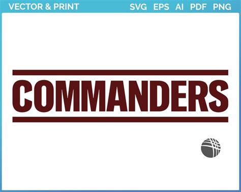 Washington Commanders - Wordmark Logo (2022) - Football Sports Vector ...