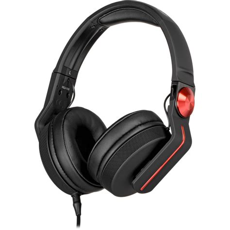 Pioneer DJ HDJ-700 DJ Headphones (Black & Red) HDJ-700-R B&H