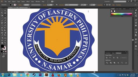 Tutorial: UEP Logo using Illustrator CC - YouTube