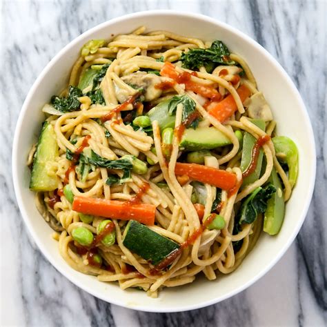 Pasta and Vegetables with Peanut Sauce | FatFree Vegan Kitchen