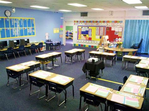 I like the way the desks are set up! | Classroom layout and design