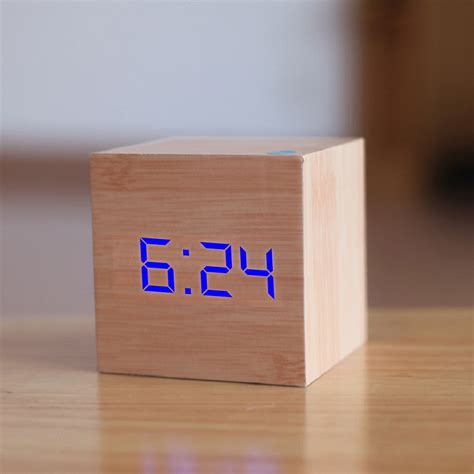 BUY Cube Alarm Clock ON SALE NOW! - Wooden Earth