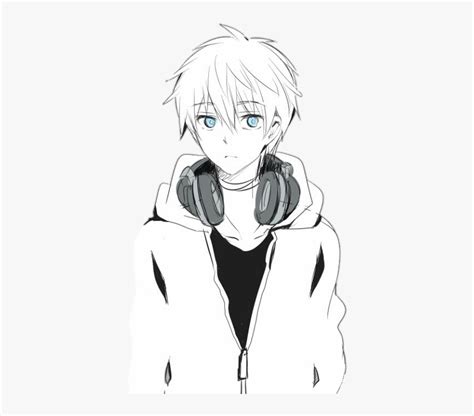 & Anime With White Hair# Anime Was Born With White - Anime Boy White Hair, HD Png Download ...