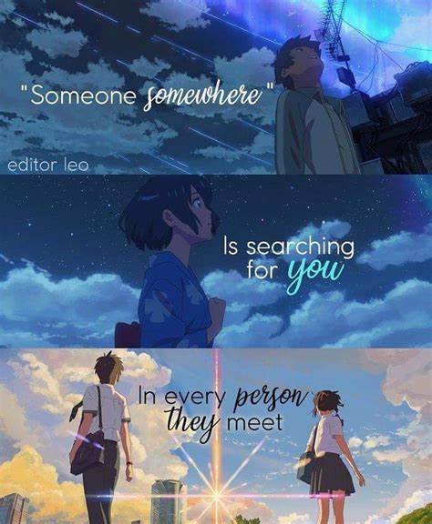 Quote Of The Day Anim Your Name Quotes Kimi No Na