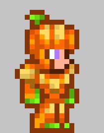 Pumpkin Armor (Terraria) (Free to use) | Pixel Art Maker