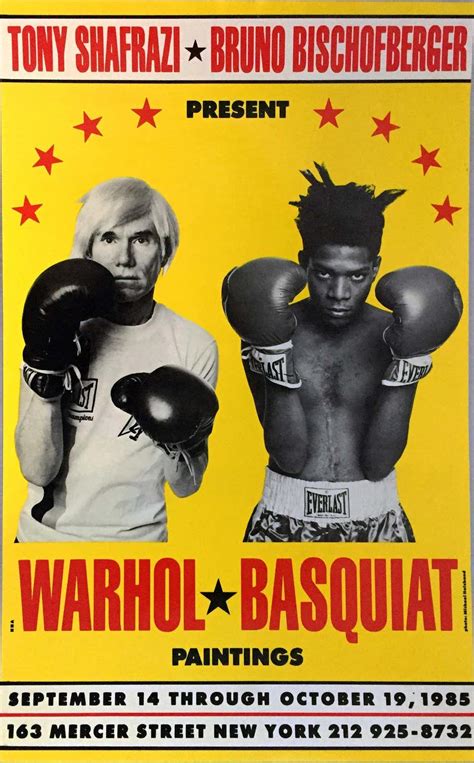 Michael Halsband - Warhol Basquiat Boxing Poster 1985 (Warhol Basquiat ...