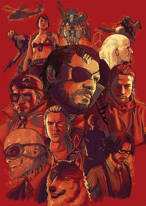 Metal Gear Solid V Characters Illustration Art Print | Etsy