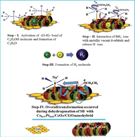 The proposed catalytic mechanism for the dehydrogenation of SB with the ...