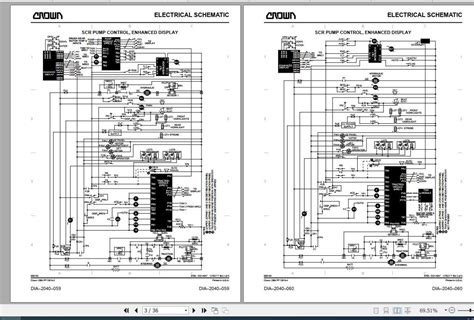 Crown Forklift FC 4000 Electrical & Hydraulic Schematic