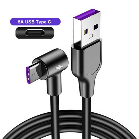 USB til USB C kabel med vinkel (1M) - Elkim.no