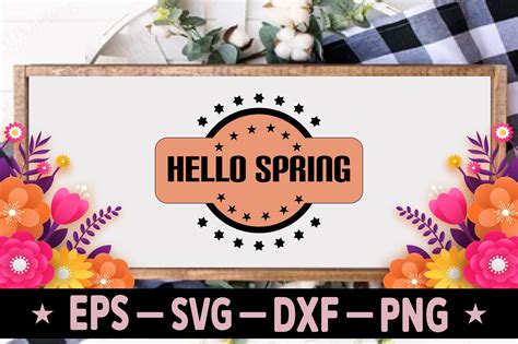 Hello Spring Graphic by PRIYANKA STUDIO · Creative Fabrica