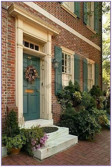 25 exterior paint colors with red brick 00003 | Brick exterior house ...