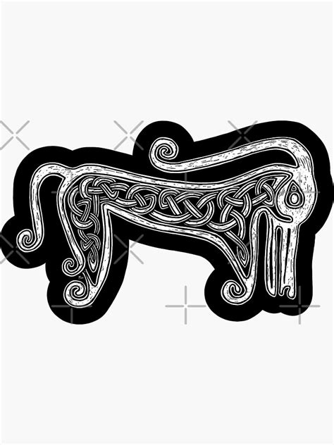 "Pictish Symbol Pictish Beast" Sticker for Sale by laforma | Redbubble