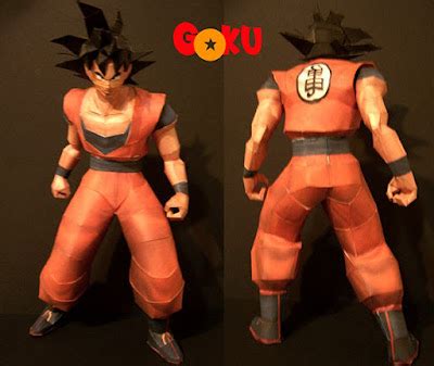 Dragon Ball Z : Goku Paper Model | Paperized Crafts