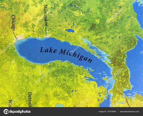 Lago Michigan Mapa America