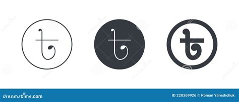 Bangladeshi Taka Icons. Painted Taka Symbol. Signs Of The Currencies Of The World. Vector ...