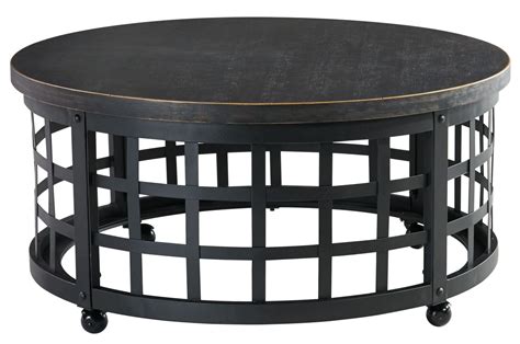 Marimon Round Cocktail Table from Ashley (T746-8) | Coleman Furniture