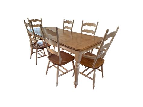 Pine Top Farmhouse Table & Chairs - Town & Sea