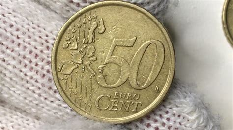 How much is a 50 Euro Cent Coin from 2002 Italy worth now? #coins - YouTube