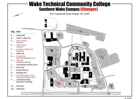 Wake Tech Northern Campus Map – Map Vector