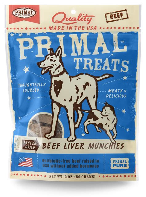 Primal Pet Foods Beef Liver Munchies Freeze-Dried Dog & Cat Treats, 2 oz - Walmart.com