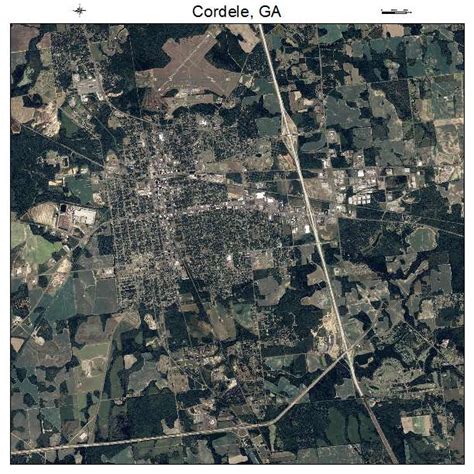 Aerial Photography Map of Cordele, GA Georgia