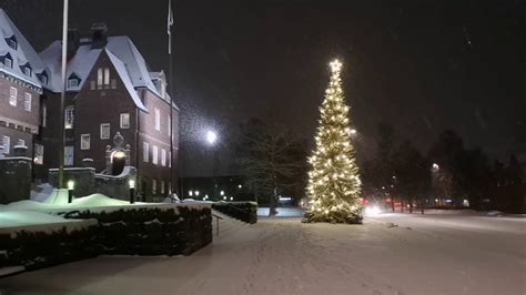 Östersund city in the night 🎄 - YouTube