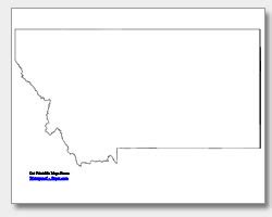 Printable Montana Maps | State Outline, County, Cities