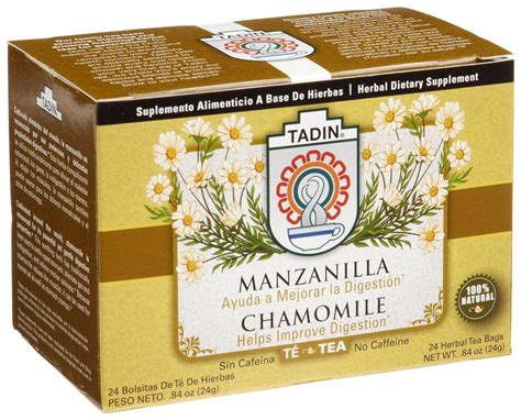 Tadin Tea, Manzanilla (Chamomile) tea, 24-Count tea Bags (Pack of 12): Amazon.co.uk: Grocery