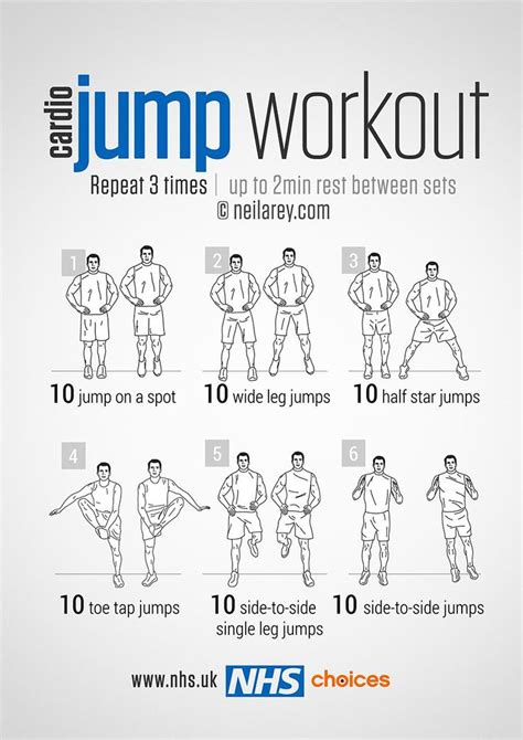 NHS on Twitter | Jump workout, Hiit cardio workouts, Workout plan for men