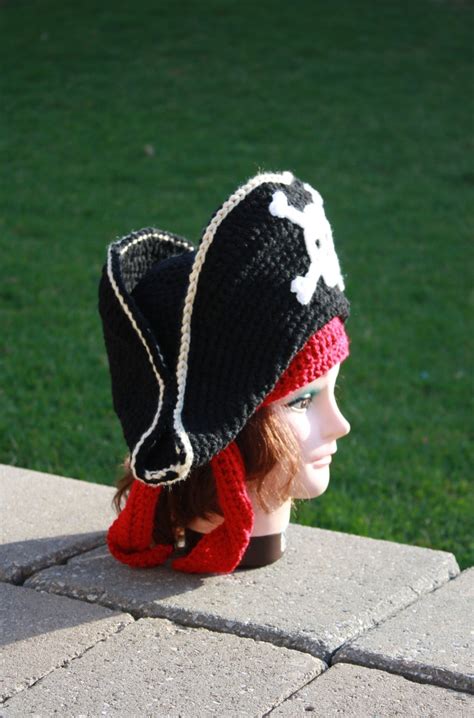 Crochet Pattern:adult Pirate Hatpirate Hat Crochet - Etsy