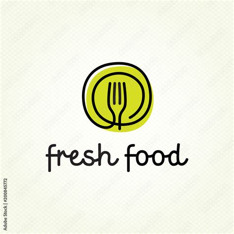 Vector Fresh Food Logo Template Stock Vector | Adobe Stock