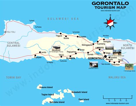 Gorontalo Map Celebes - Peta Gorontalo Sulawesi