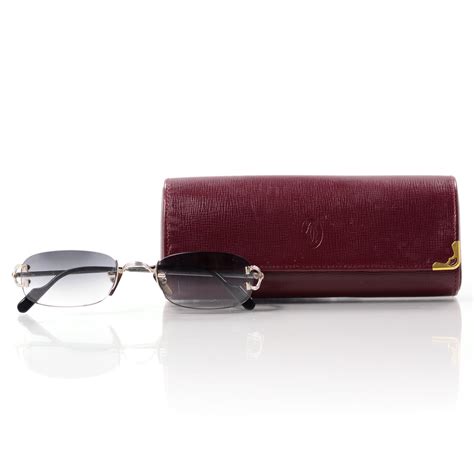 CARTIER Rimless Sunglasses 135 34446