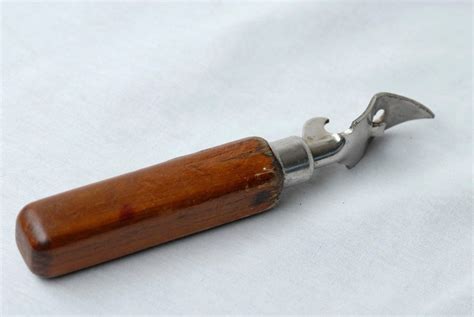 Vintage Bottle Opener with Wooden Handle Edlund by TreasureGalaxy