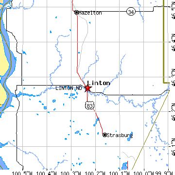 Linton, North Dakota (ND) ~ population data, races, housing & economy