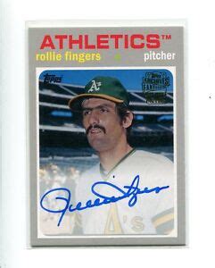 ROLLIE FINGERS OAKLAND A'S 2016 TOPPS ARCHIEVES FF AUTOGRAPH BASEBALL ...