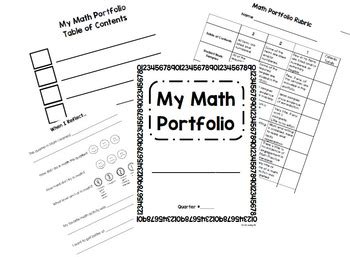 Math Portfolio by A Little Something | TPT