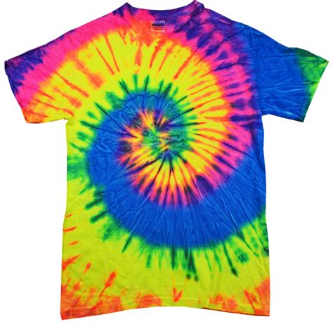 Neon Rainbow Tie Dye T-Shirt - Tie Dye Space