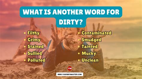 What is another word for Dirty? | Dirty Synonyms, Antonyms and ...