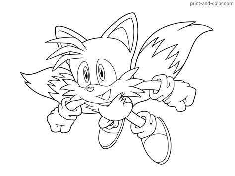 Tails Sonic Printable