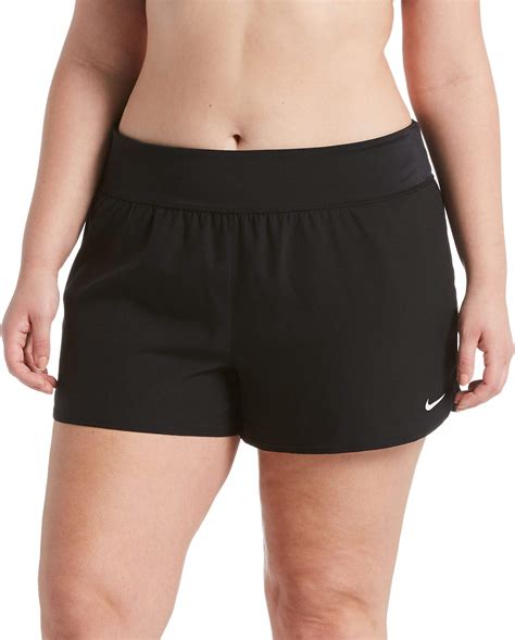 Nike Women's Plus Size Solid Swim Board Shorts | Beachwear Central