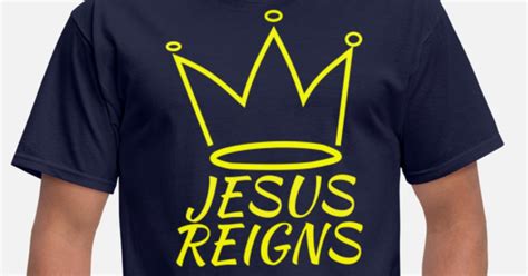 Jesus Reigns logo light Men's T-Shirt | Spreadshirt