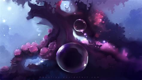 Wallpaper : 1920x1080 px, Apofiss, ART, artwork, bubbles, fantasy, forests 1920x1080 - wallhaven ...